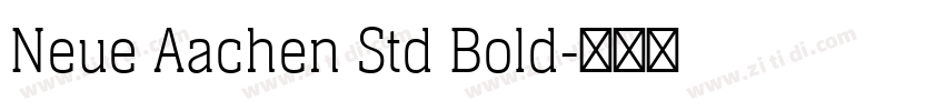 Neue Aachen Std Bold字体转换